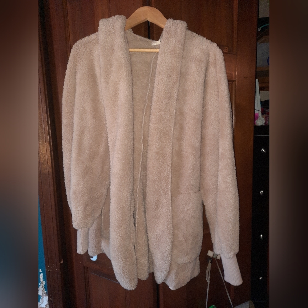 Fuzzy Cardigan. One Size